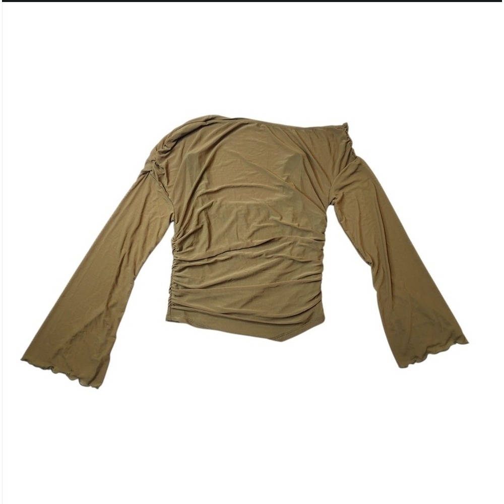 WDIRARA Women Lace Shirt Tank Green Size Large Plus